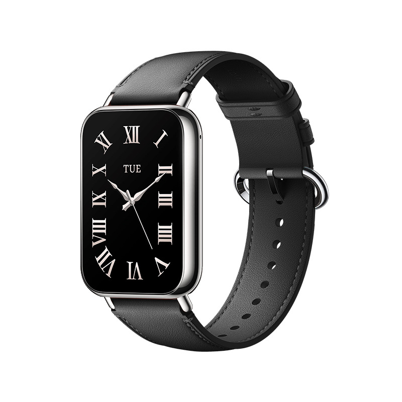 Xiaomi Кожаный ремешок для Xiaomi Mi Band 8 Pro / Xiaomi Mi Band 9 Pro / Redmi Watch 4/ Redmi Watch 5 черный