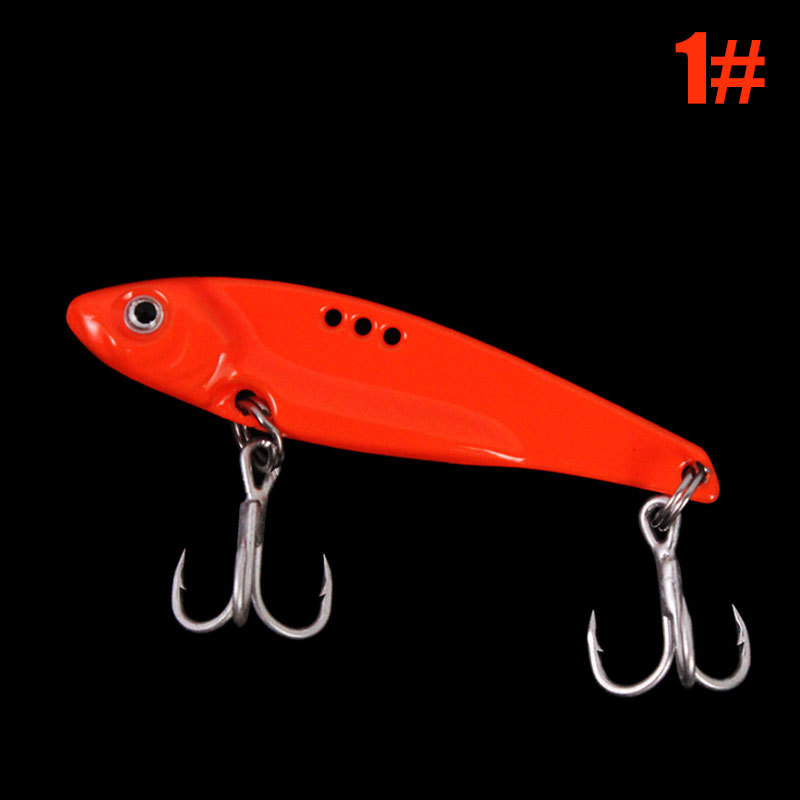 ГиперМол Рыболовная вибрационная металлическая виб-приманка/Джиг-спиннер/блесна цикада, для дальнего заброса 6,4 см/14 г оранжевая