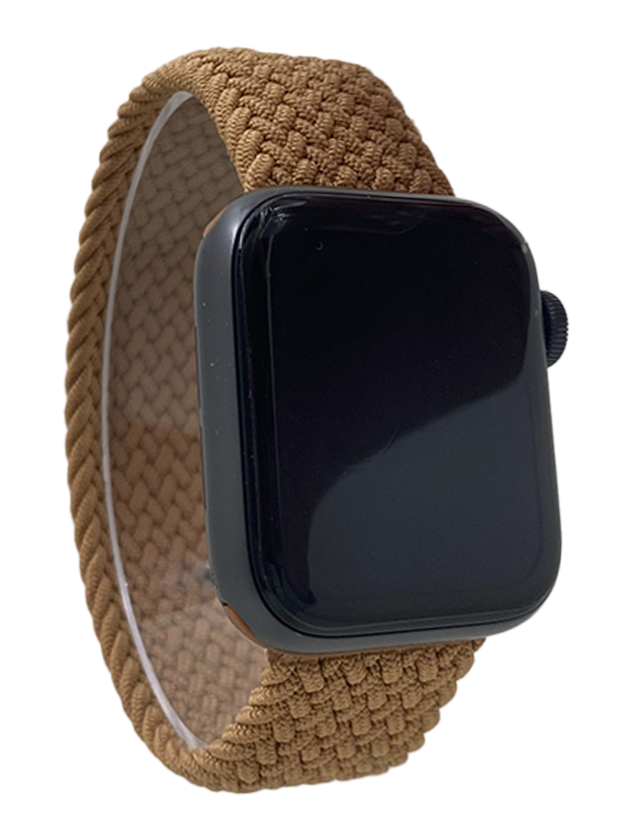 Apple Нейлоновый ремешок для Apple Watch 1-9 / SE / ULTRA (42/44/45/49 мм) без застежки, светло-коричневый, размер M