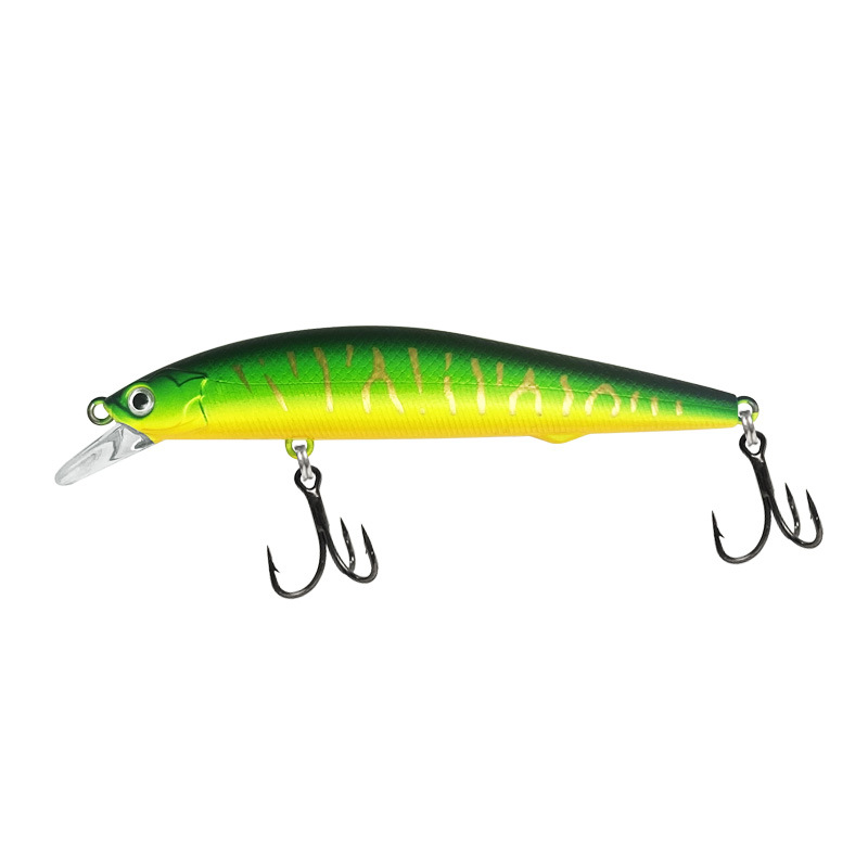 ГиперМол Воблер для рыбалки Minnow, 8 см/7.9 г зеленый узор