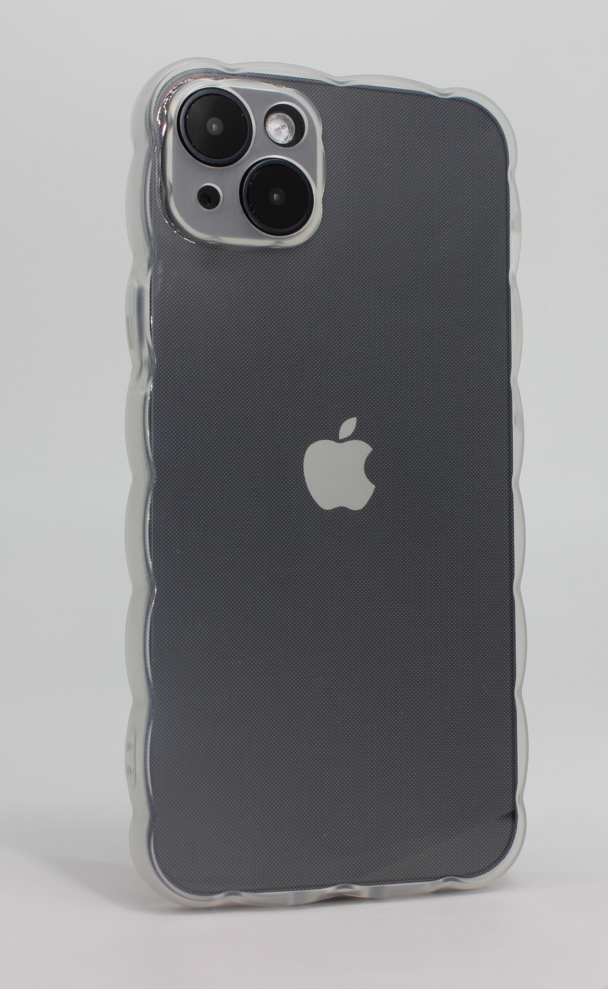 Apple Мягкий чехол с большой волной для iPhone 13 Mini прозрачный