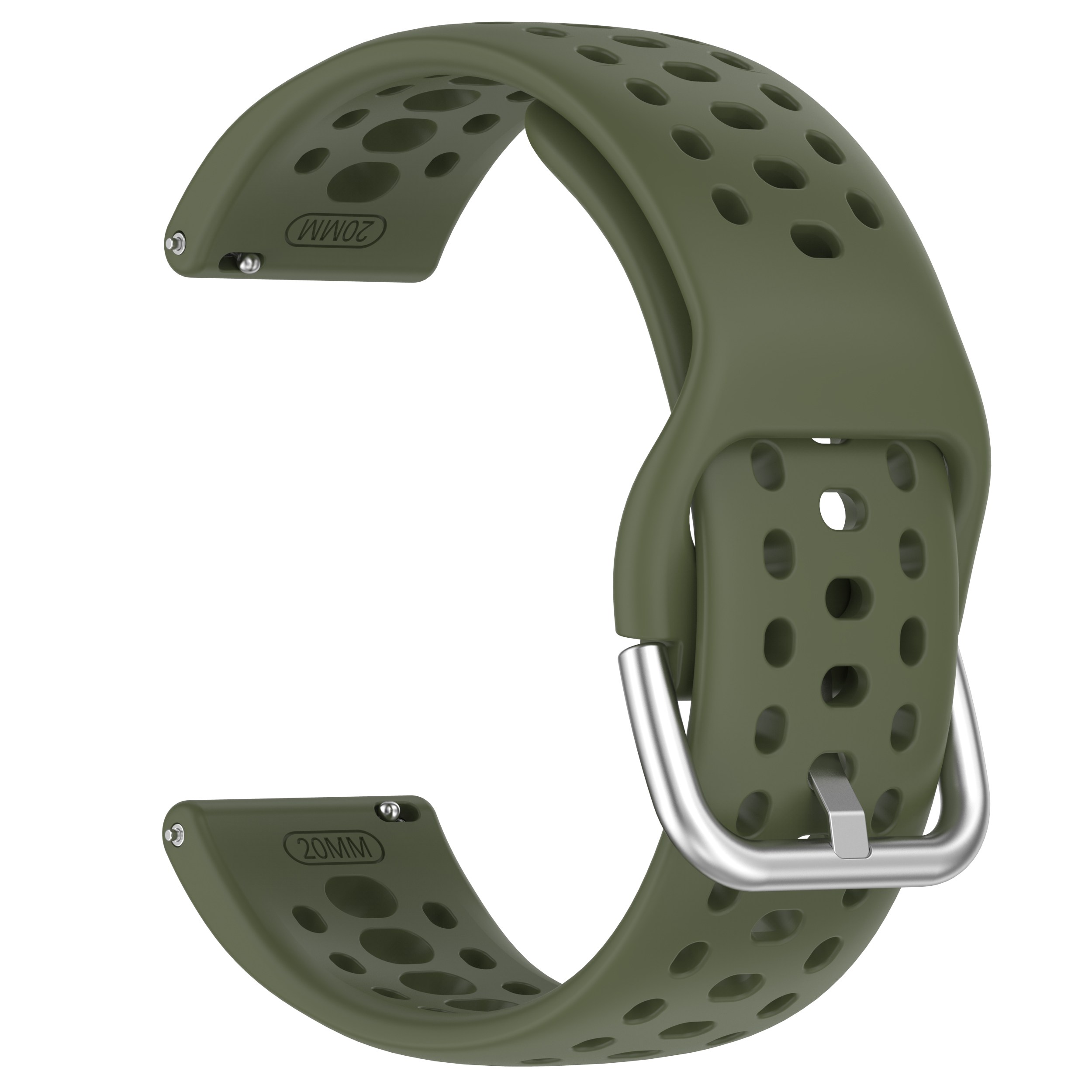 Amazfit Дышащий силиконовый ремешок для Amazfit Active 2 армейский зеленый