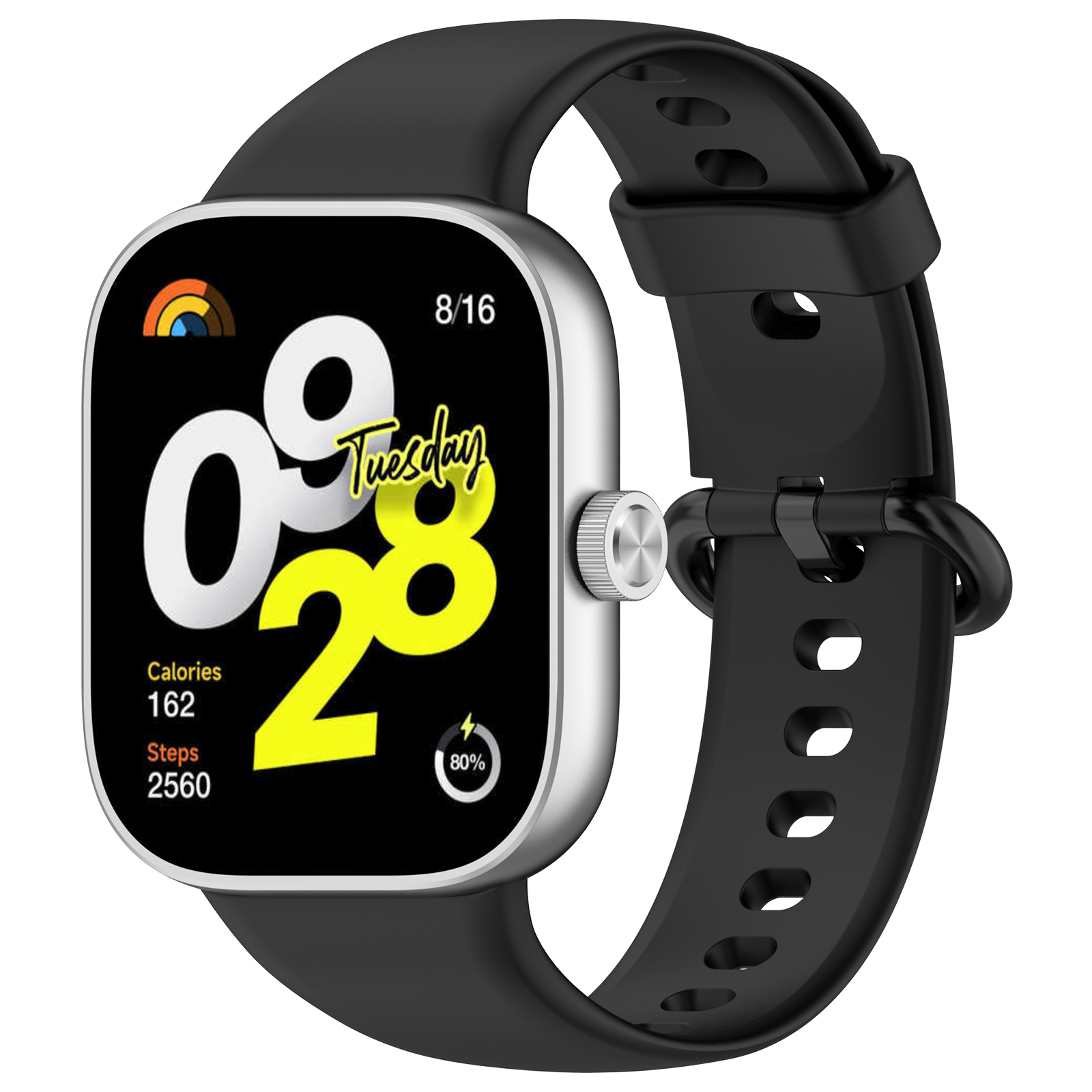 ГиперМол Cиликоновый ремешок для Xiaomi Mi Band 8 Pro/9 Pro и Redmi Watch 4/5 черный