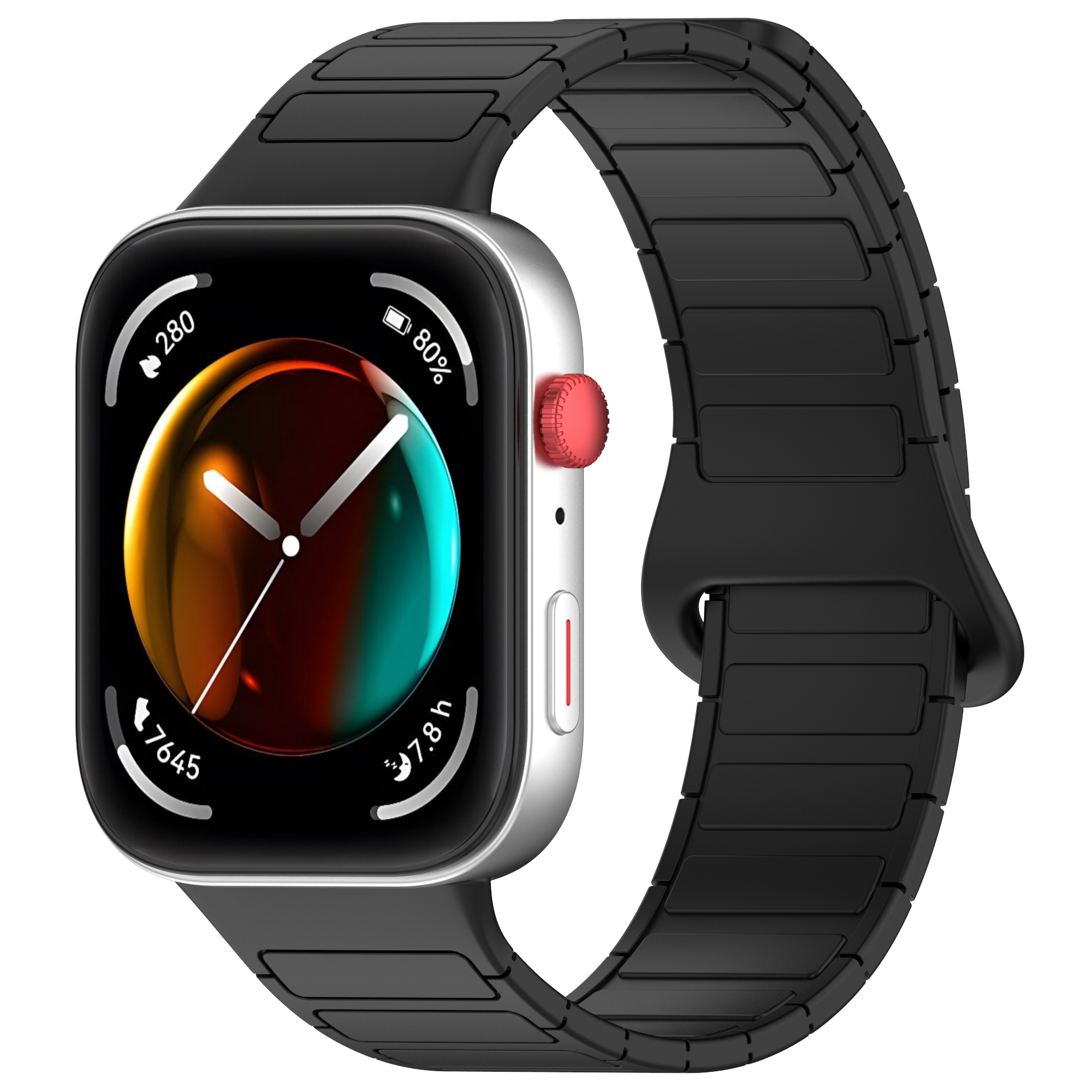 Huawei Двухцветный магнитный ремешок Huawei Watch Fit 3/4/4 Pro черный