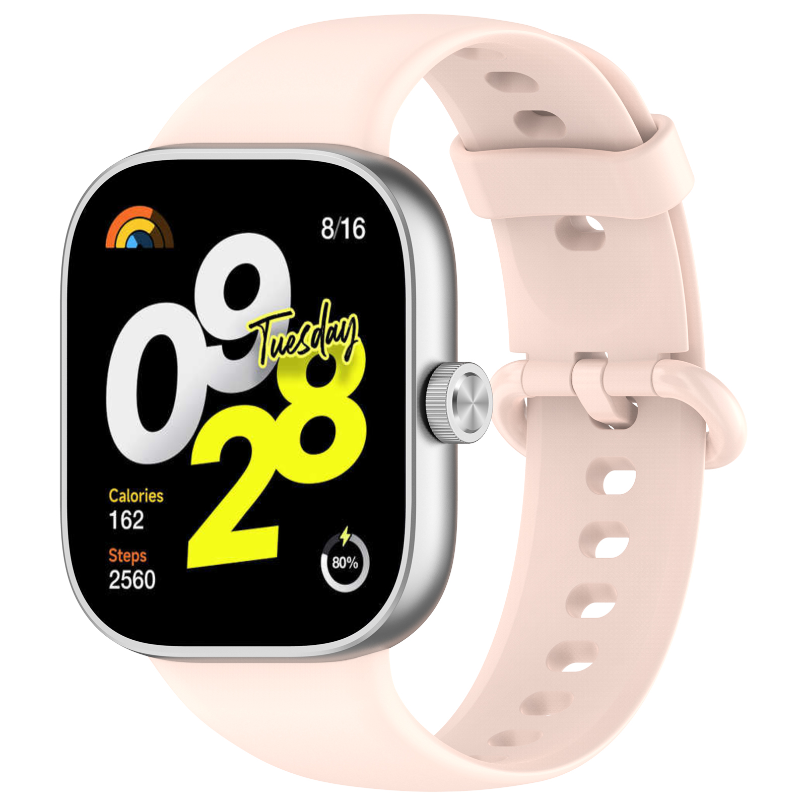 ГиперМол Cиликоновый ремешок для Xiaomi Mi Band 8 Pro/9 Pro и Redmi Watch 4/5 розовый