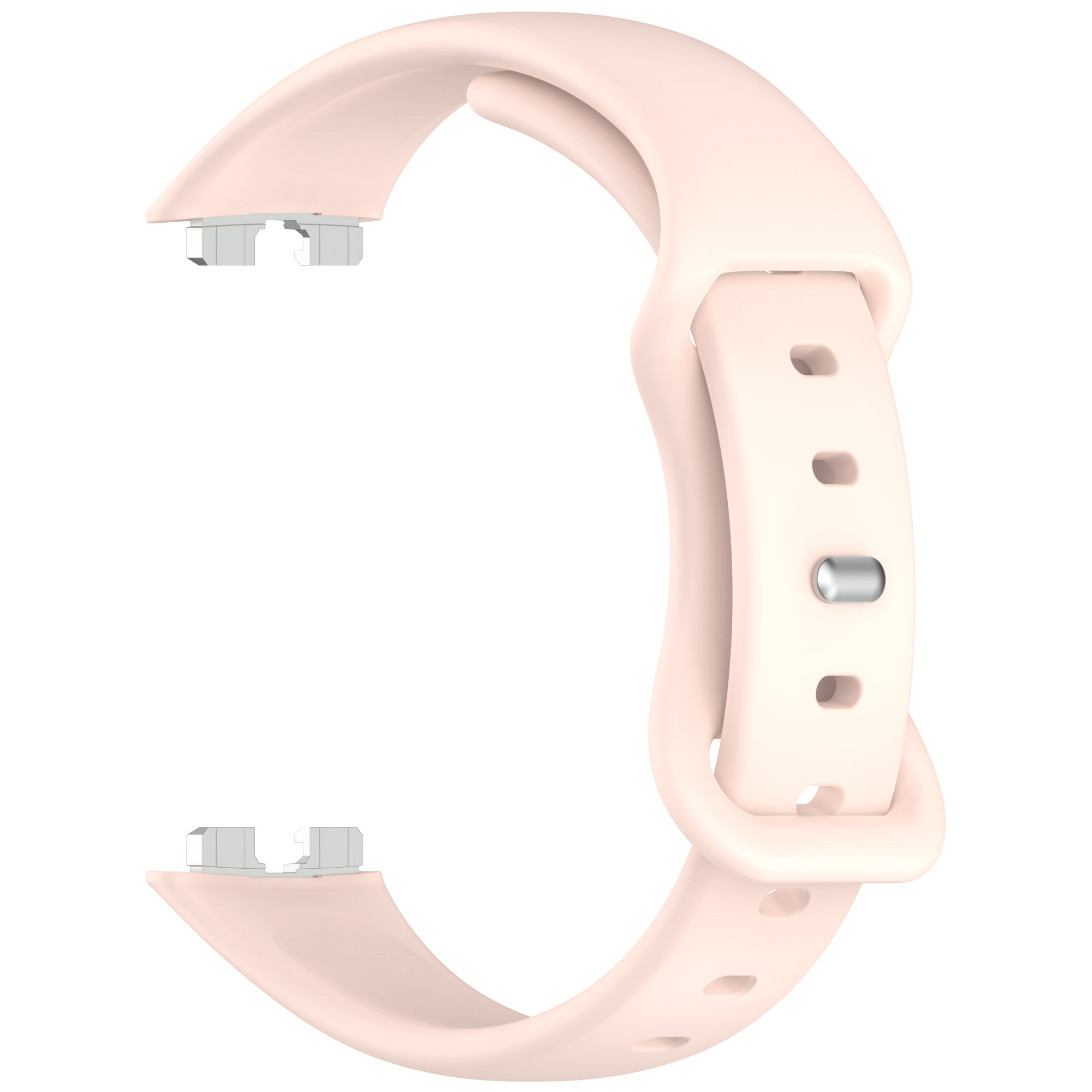 Huawei Силиконовый тонкий ремешок для Huawei Band 8/9/10 светло-розовый