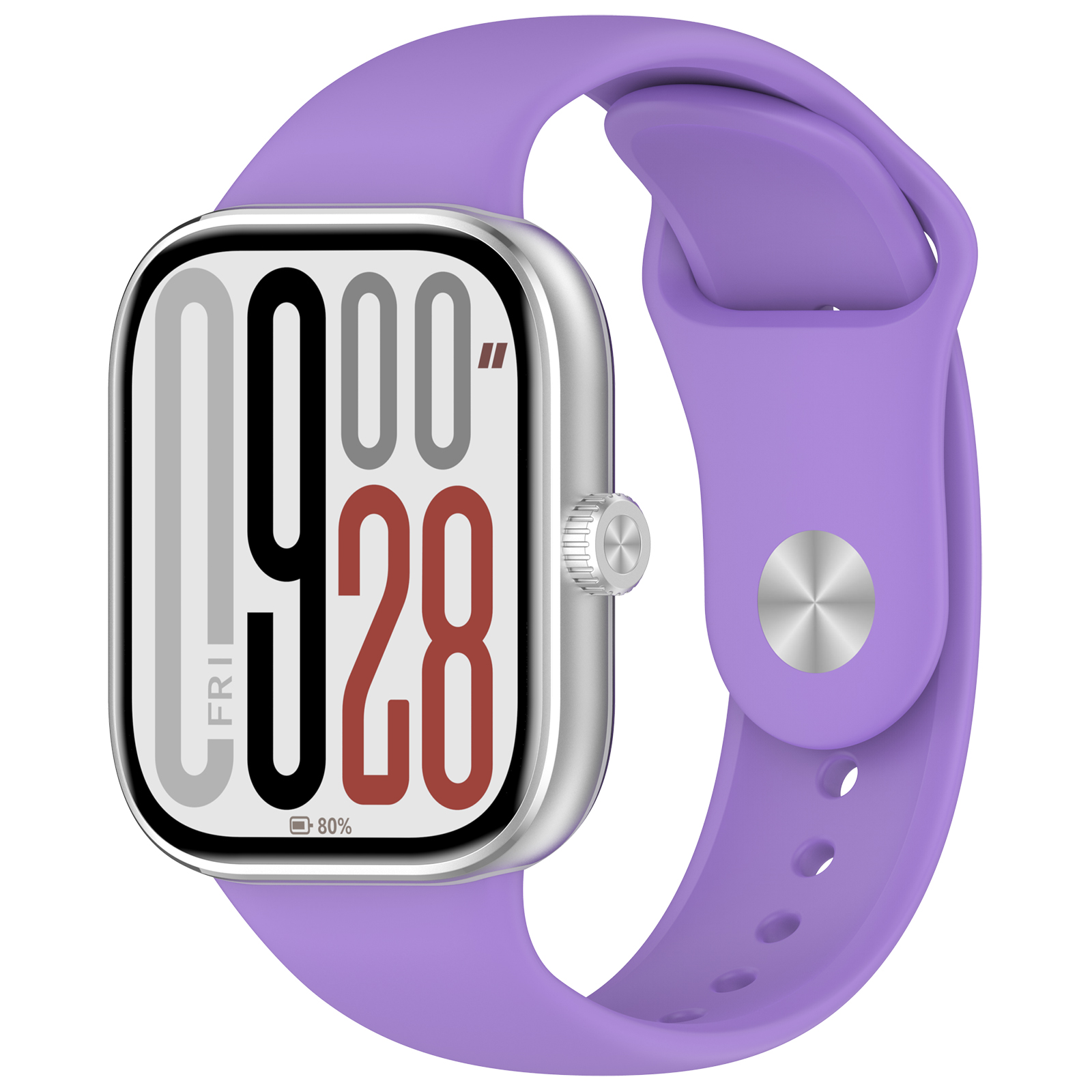 Redmi Силиконовый ремешок с клипсой для Redmi Watch 4/5/6/Xiaomi Band 8 Pro/9 Pro фиолетовый