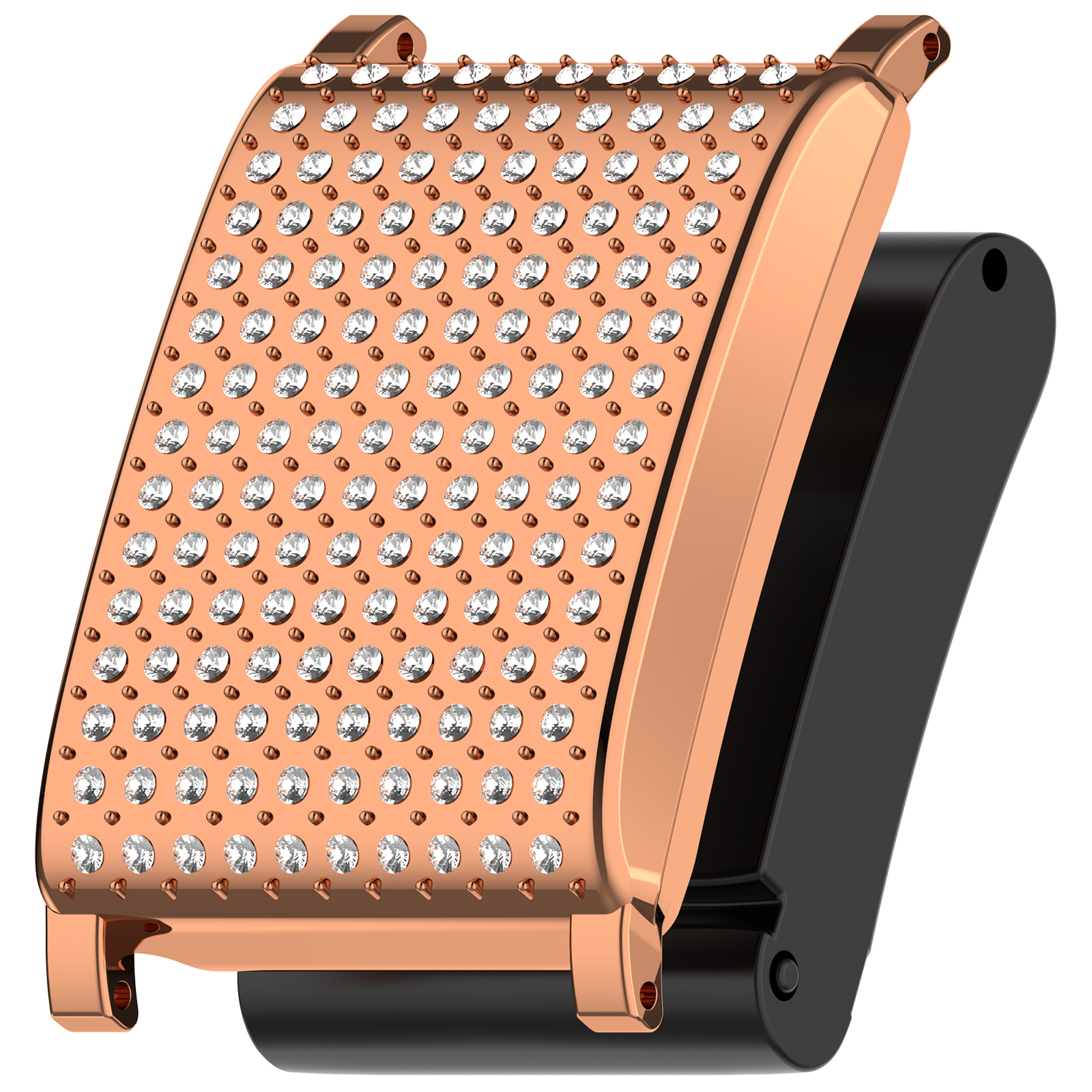 Whoop  Жёсткий защитный чехол со стразами для WHOOP 4.0 розовое-золото