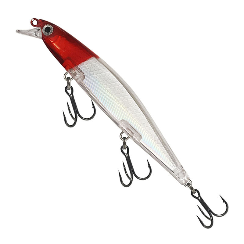 ГиперМол Воблер для рыбалки Minnow, 11 см/14 г рыже-красная