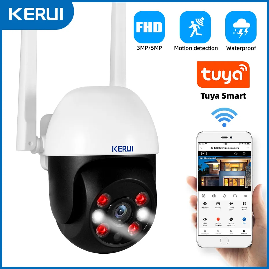Kerui K268 разрешение 8MP, работает через WiFi, без SD карты
