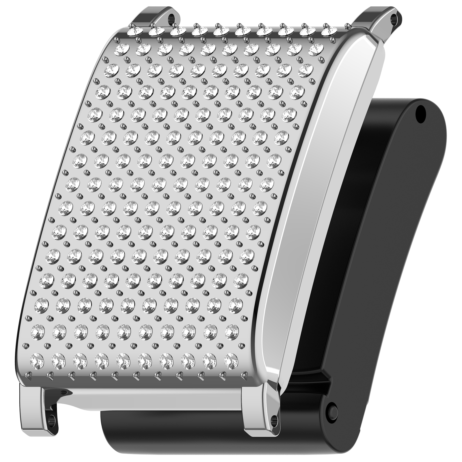 Whoop  Жёсткий защитный чехол со стразами для WHOOP 4.0 серебристый