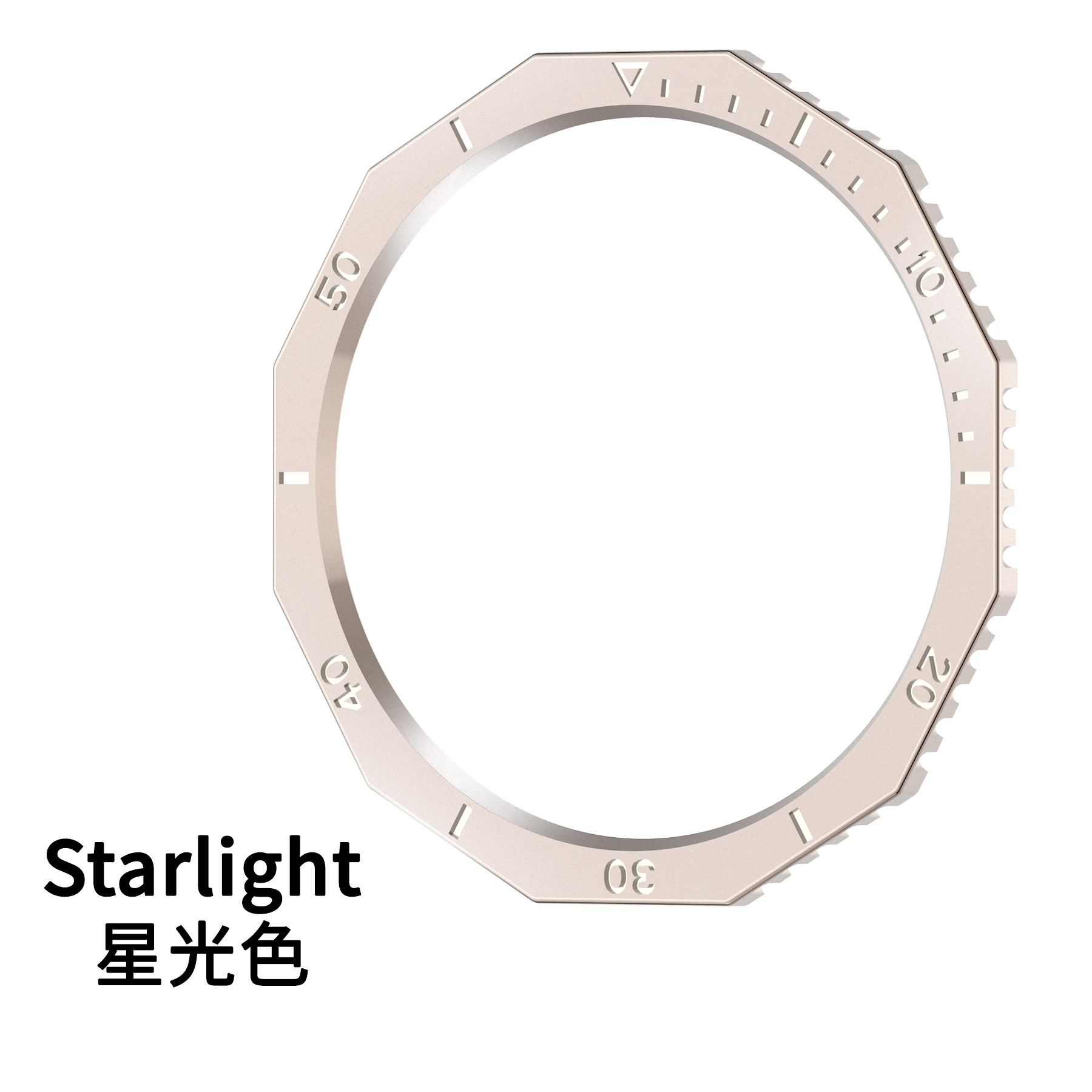 Samsung Безель для смарт-часов Samsung Galaxy Watch 6 Classic 47 мм, лунный свет, однотонный