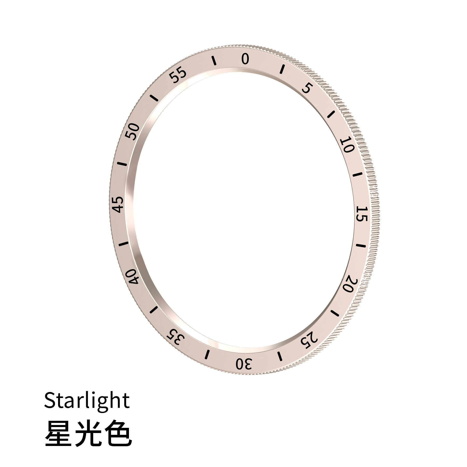 Samsung Безель для смарт-часов Samsung Galaxy Watch 6 Classic 47 мм, лунный свет, с выделенной шкалой