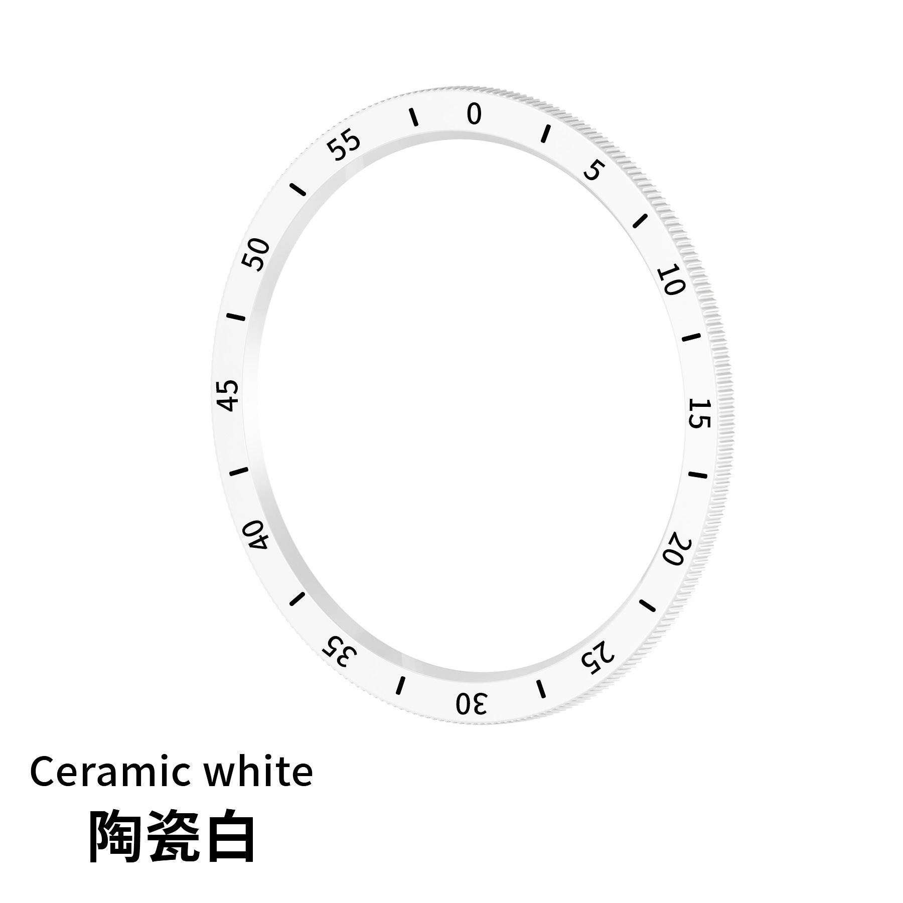 Samsung Безель для смарт-часов Samsung Galaxy Watch 6 Classic 47 мм, белый, с выделенной шкалой